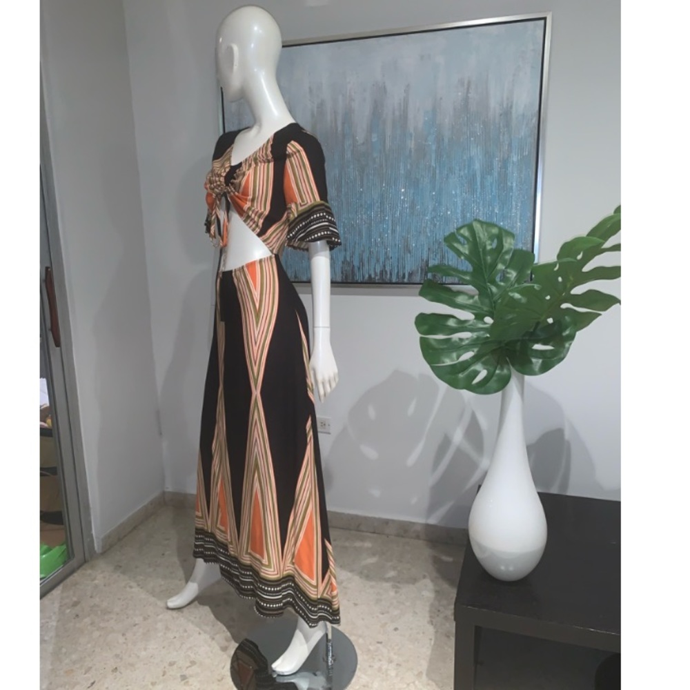 🔥Trending Abstract Maxi Dress.